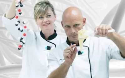 Christian Gillet, French Baking Champion, and Rachel Blanchon, Scientist